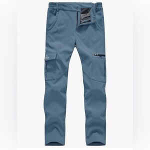 Stylish Blue Waterproof Snow Ski Hiking Insulated Pants